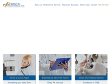 Tablet Screenshot of dentalprostheticsinc.com